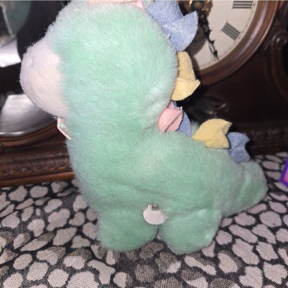 Vintage Eden Dinosaur Plush Musical Head Moves Pastel Green Working Conditions - Picture 9 of 16